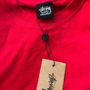 Stussy Bold Red Graphic Tee